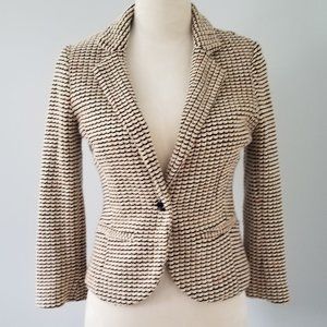 Anthropologie - Cartonnier Tasmin Tweed Blazer, Black & Cream